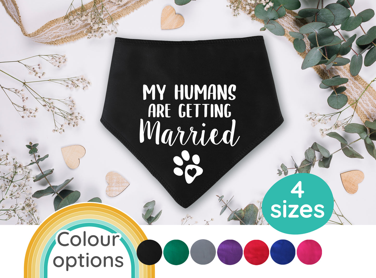 My Humans Are Getting Married Dog Bandana