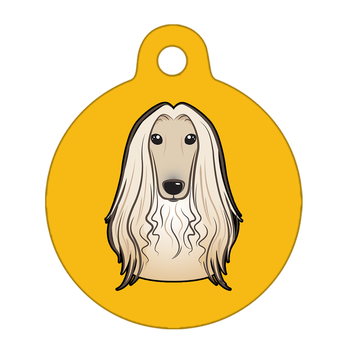 31mm Diameter Medium Size - Afghan Hound Dog