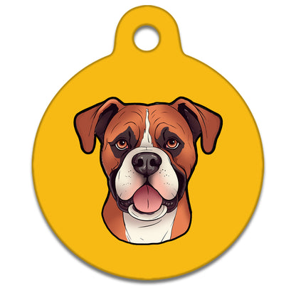 19mm Diameter Tiny Size - Boxer Dog