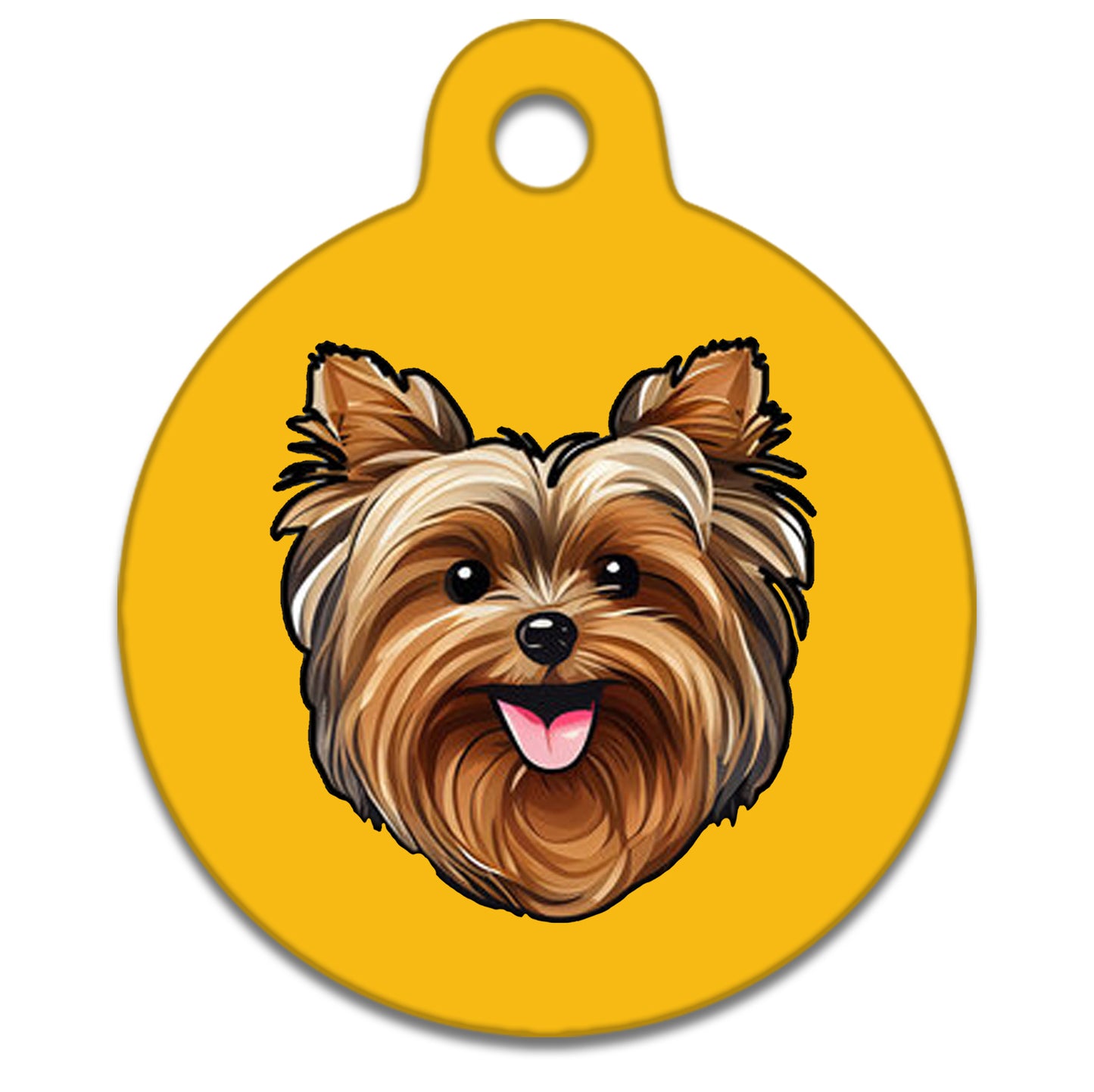 38mm Diameter Large Size - Yorkshire Terrier Dog
