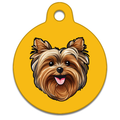 38mm Diameter Large Size - Yorkshire Terrier Dog