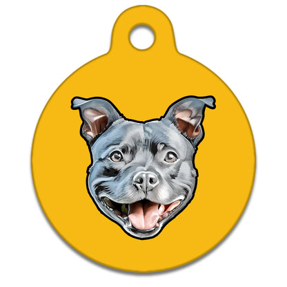 25mm Diameter Small Size - Staffie Dog
