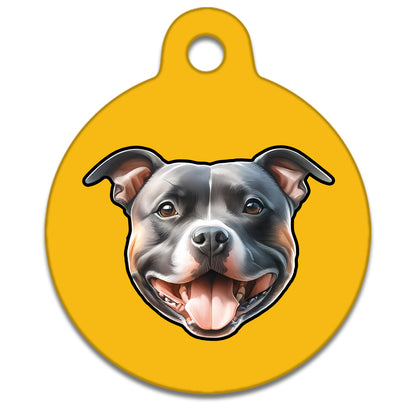 25mm Diameter Small Size - Staffie Dog