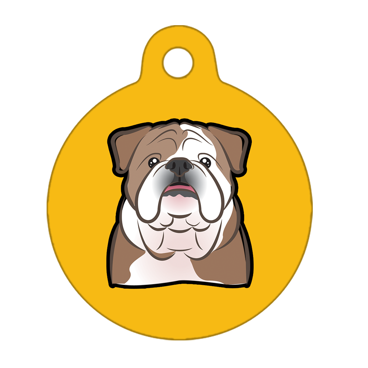 38mm Diameter Large Size - Bulldog Dog