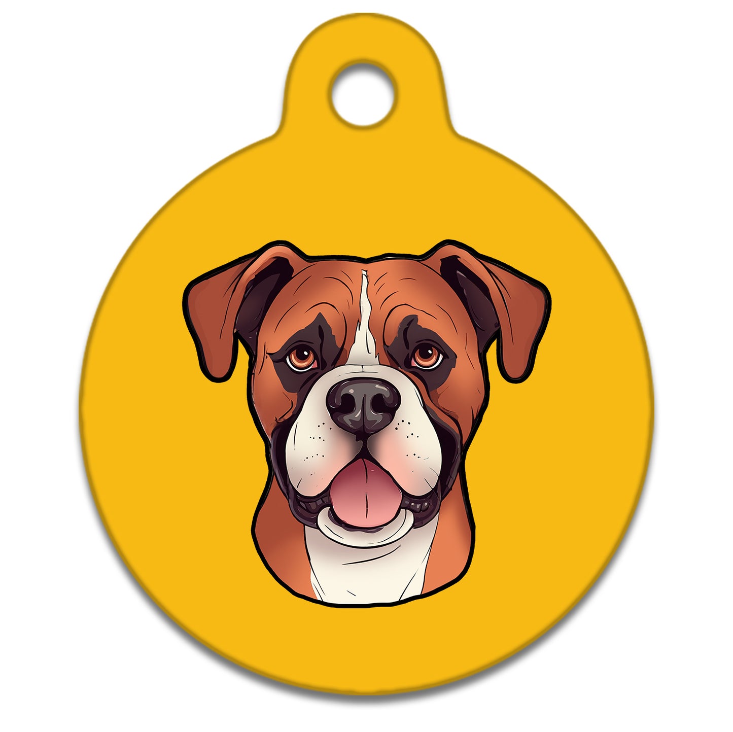 25mm Diameter Small Size - Boxer Dog