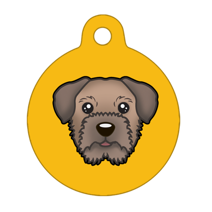 25mm Diameter Small Size - Border Terrier Dog
