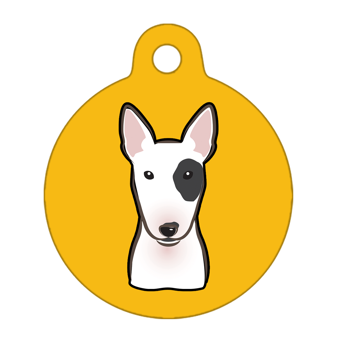 19mm Diameter Tiny Size - Bull Terrier Dog
