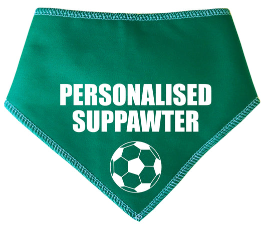 GREEN Any Team Football Suppawter Dog Bandana