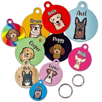 38mm Diameter Large Size - Poodle Design