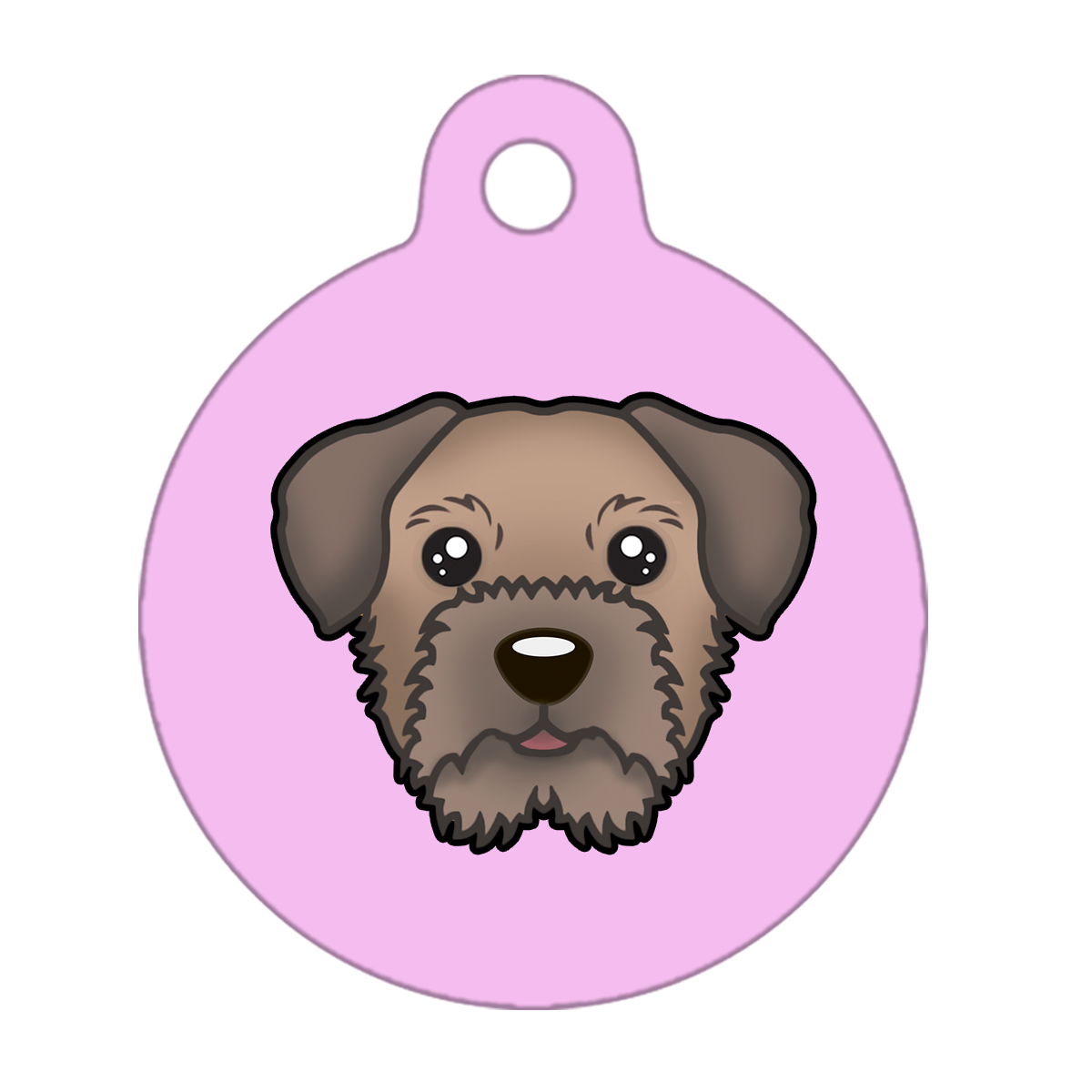 25mm Diameter Small Size - Border Terrier Dog