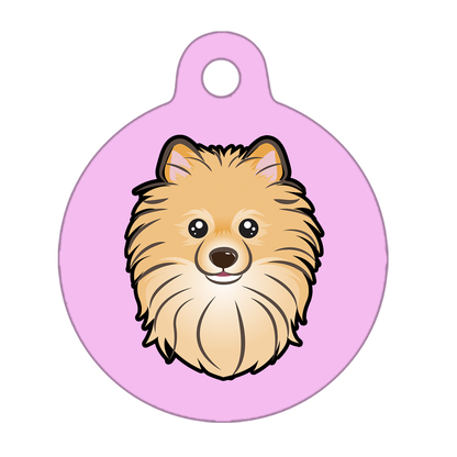 25mm Diameter Small Size - Pomeranian Dog