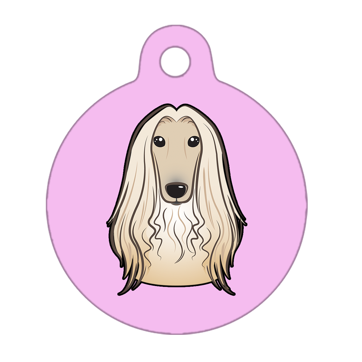 31mm Diameter Medium Size - Afghan Hound Dog