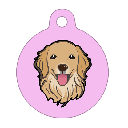 19mm Diameter Tiny Size - Golden Retriever