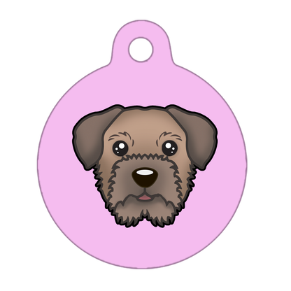 31mm Diameter Medium Size - Border Terrier Dog