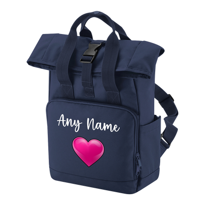 Travel Rucksack 9 Litres Navy Blue Any Breed Backpack With Custom Personalised Dog Name