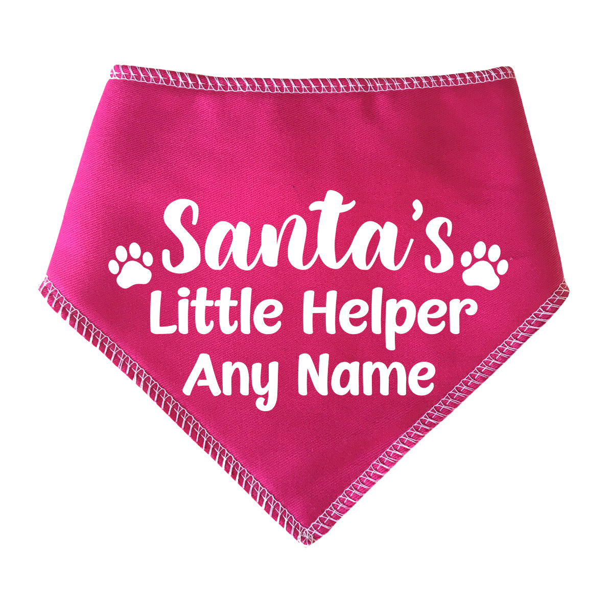 Santa's Little Helper Personalised Dog Bandana