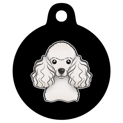 19mm Diameter Tiny Size - Poodle Design