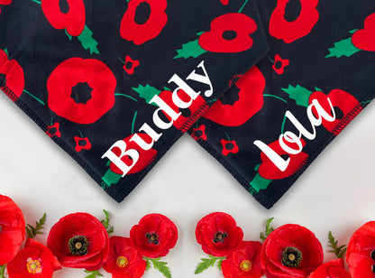 Poppy Pattern Dog Bandana