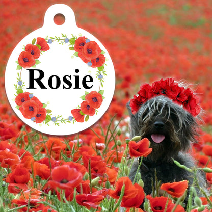 Poppy Ring - Pet ID Tag