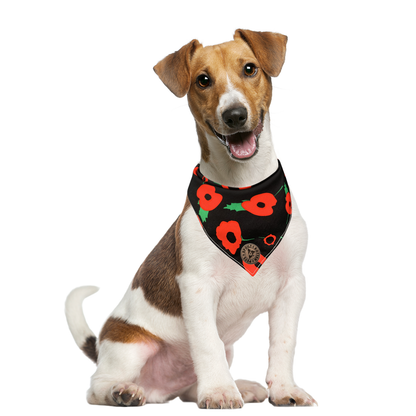 The Westminster - Poppy Tied Dog Bandana