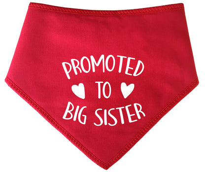 Promoted To Big Sister Dog Bandana
