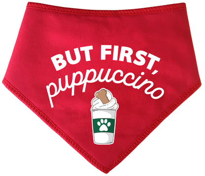 But First Puppuccino Coffee Dog Bandana