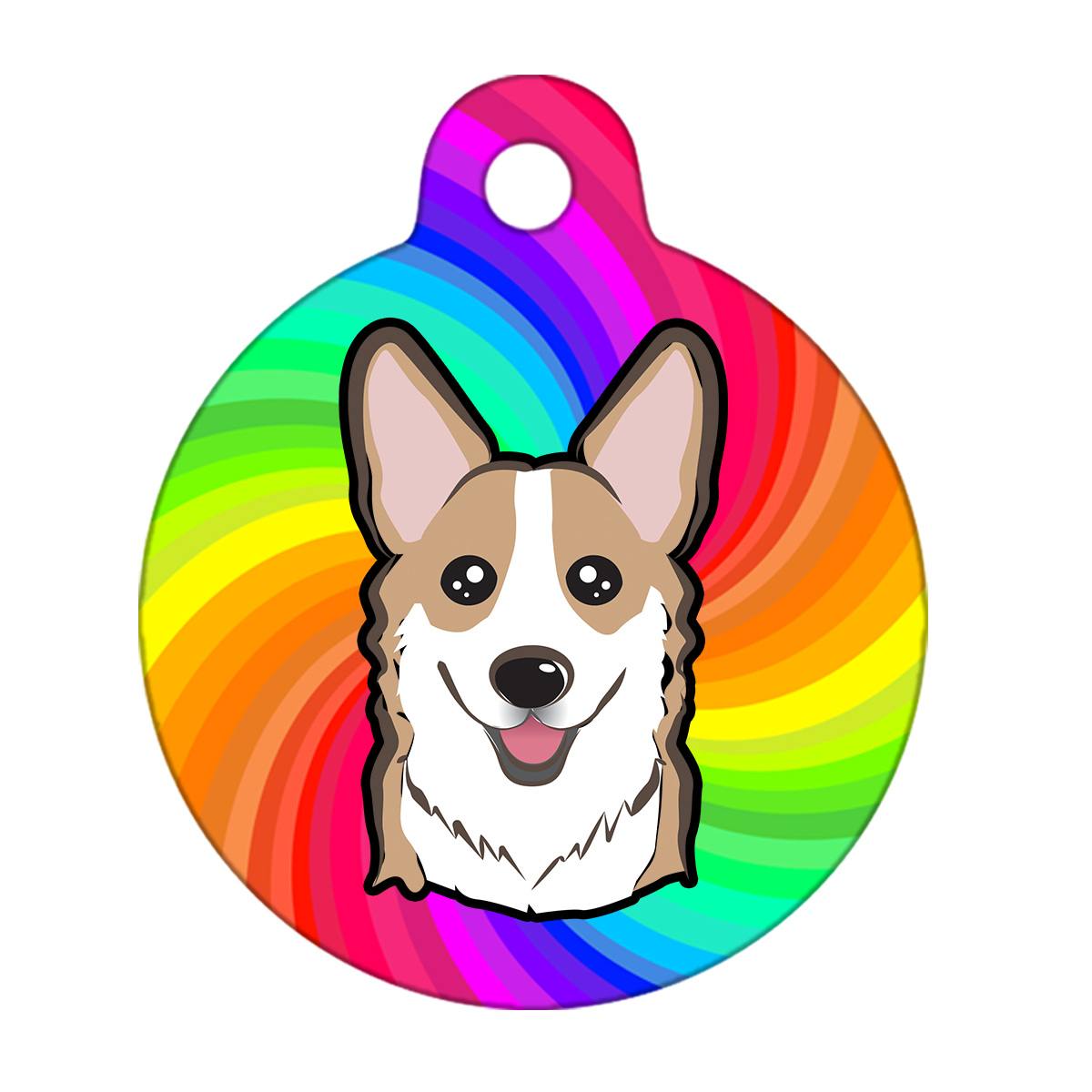 19mm Diameter Tiny Size - Corgi Dog