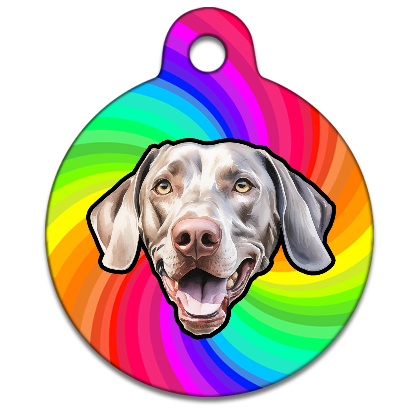 25mm Diameter Small Size - Weimaraner Dog