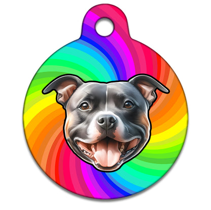 25mm Diameter Small Size - Staffie Dog