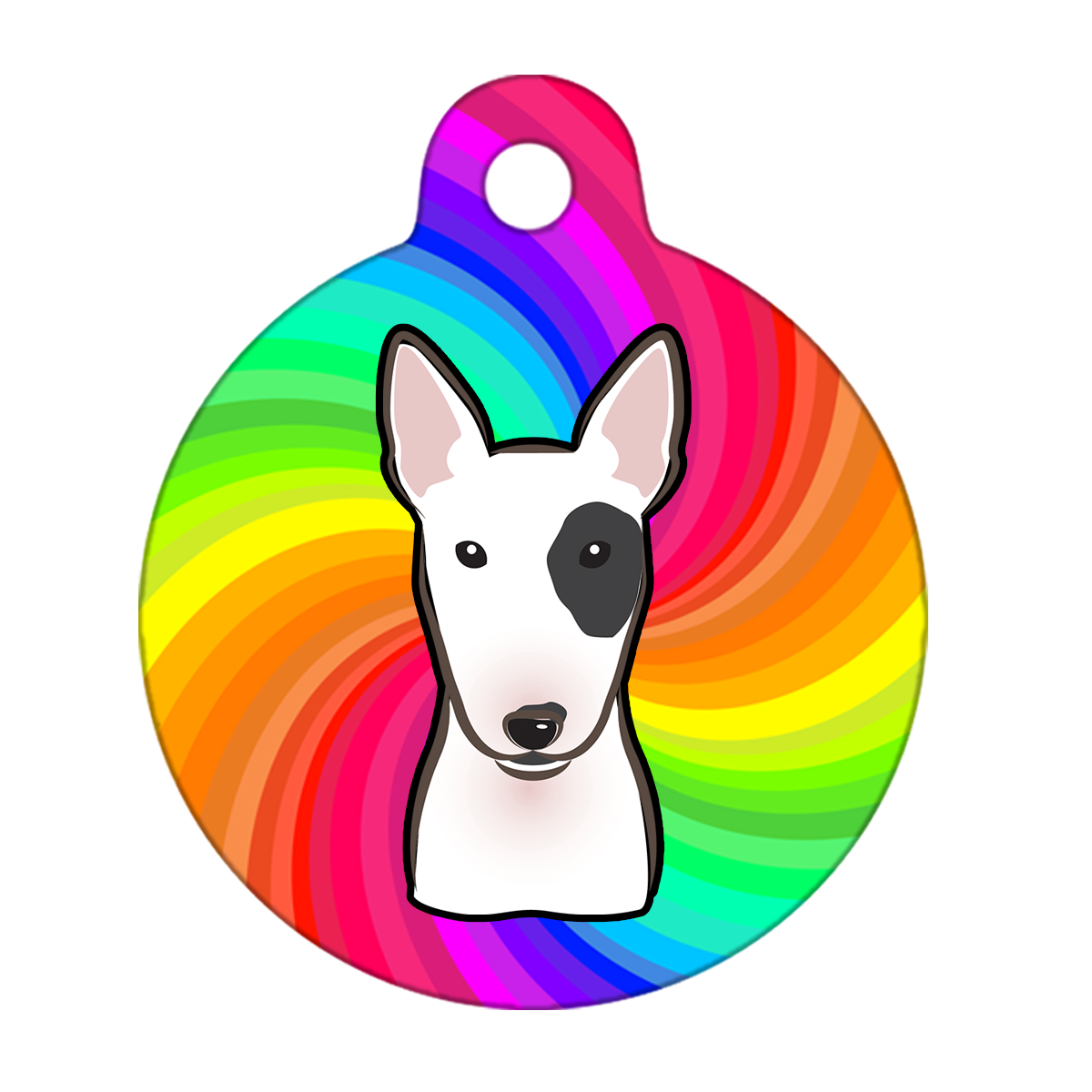 19mm Diameter Tiny Size - Bull Terrier Dog