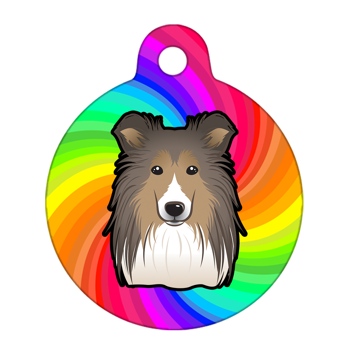 19mm Diameter Tiny Size - Shetland Dog