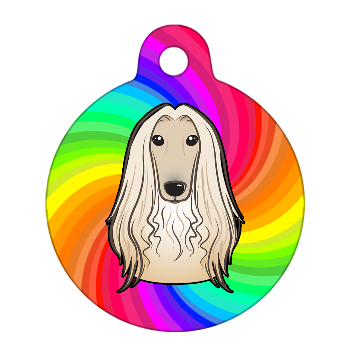 31mm Diameter Medium Size - Afghan Hound Dog