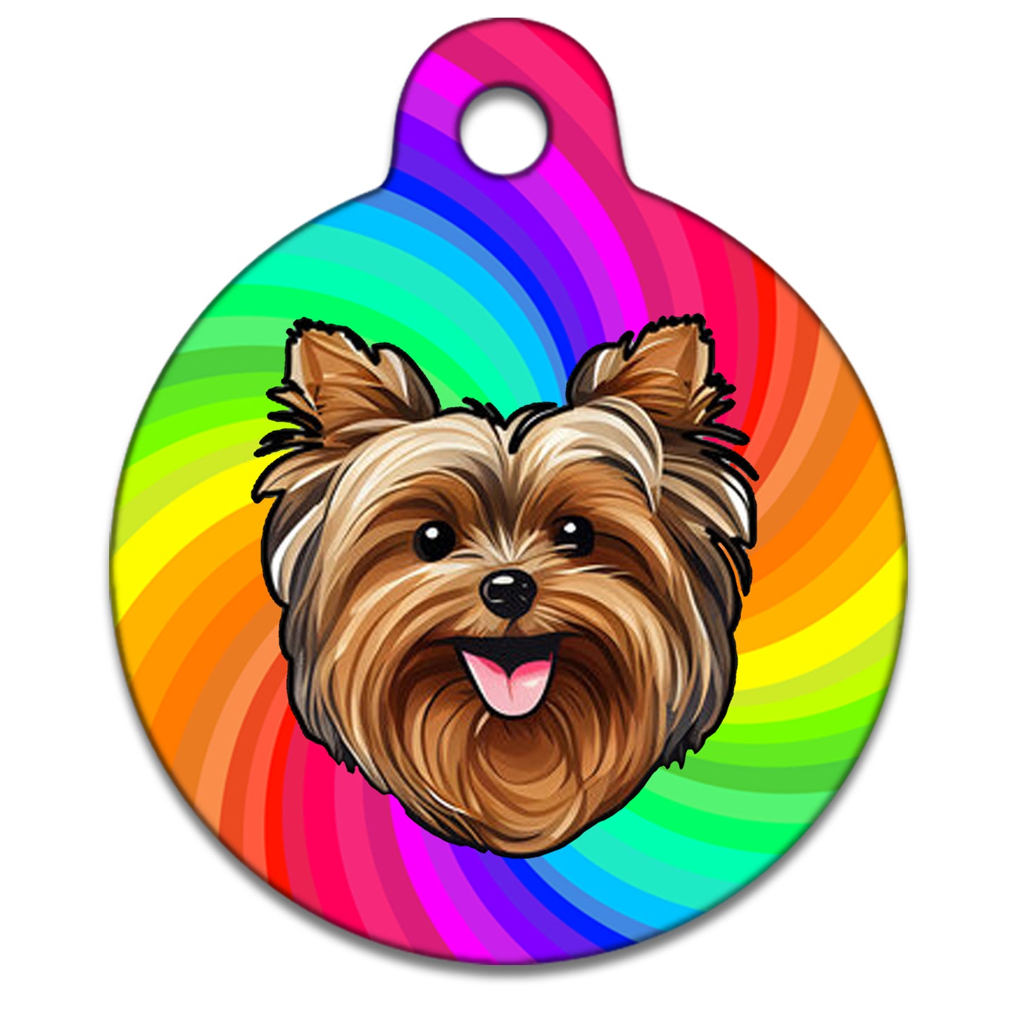 38mm Diameter Large Size - Yorkshire Terrier Dog