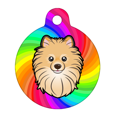 25mm Diameter Small Size - Pomeranian Dog