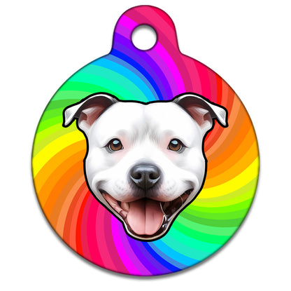 25mm Diameter Small Size - Staffie Dog