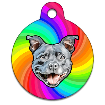 25mm Diameter Small Size - Staffie Dog