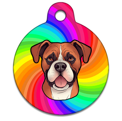 19mm Diameter Tiny Size - Boxer Dog