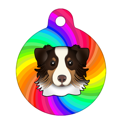 31mm Diameter Medium Size - Australian Shepherd Dog