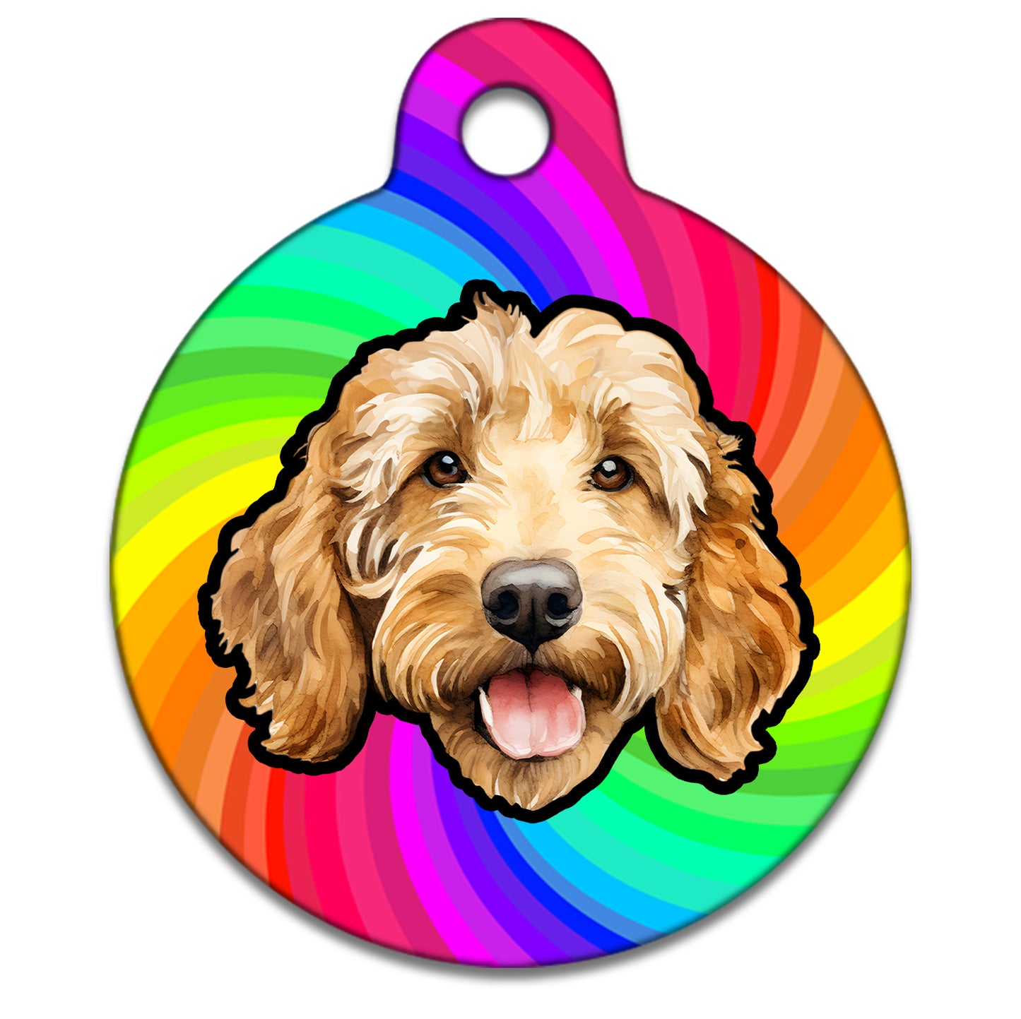 25mm Diameter Small Size - Doodle Dog