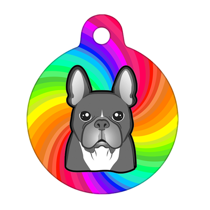 38mm Diameter Large Size - French Bulldog Design