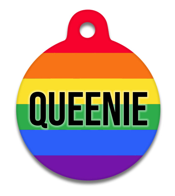 Rainbow Pride Stripe - Pet ID Tag