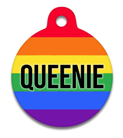 Rainbow Pride Stripe - Pet ID Tag