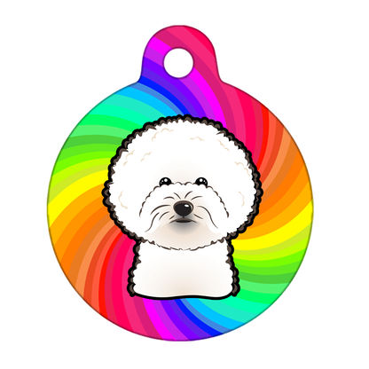 38mm Diameter Large Size - Bichon Frise Dog