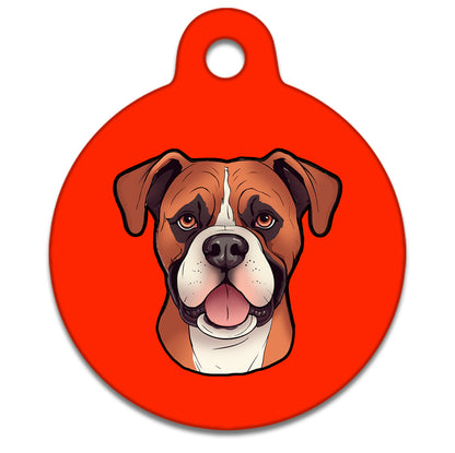 19mm Diameter Tiny Size - Boxer Dog