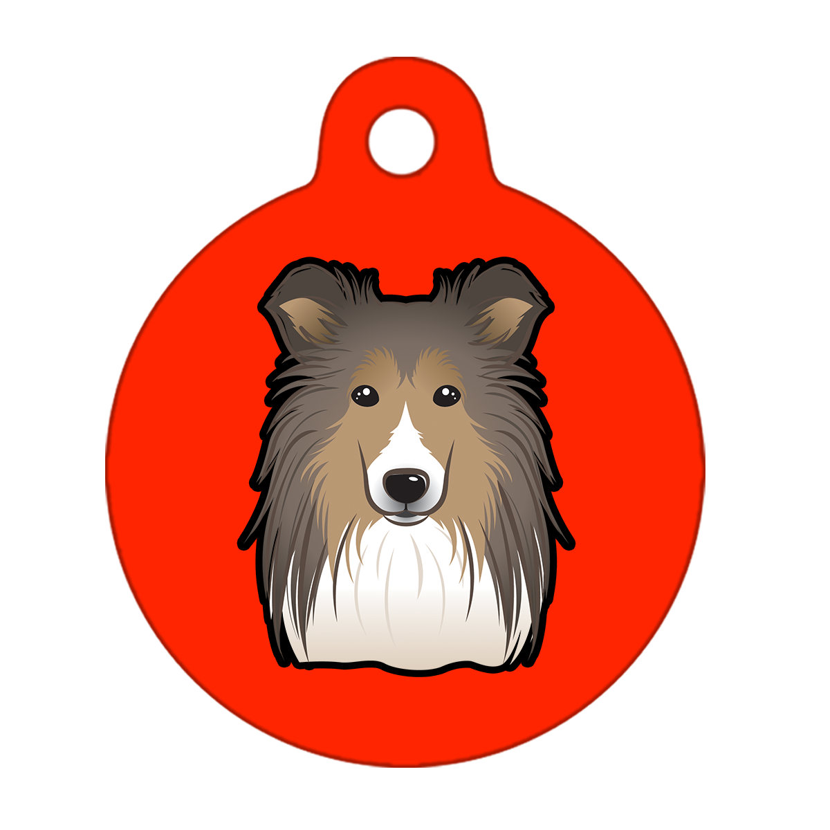 19mm Diameter Tiny Size - Shetland Dog