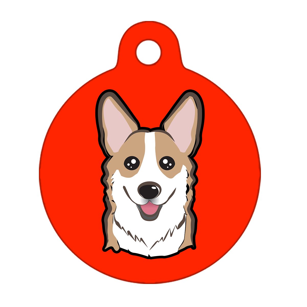 19mm Diameter Tiny Size - Corgi Dog