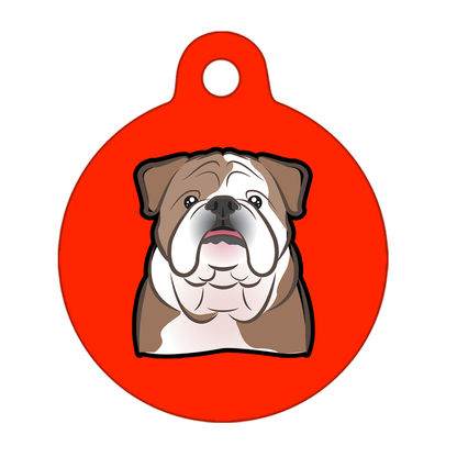 19mm Diameter Tiny Size - Bulldog Dog