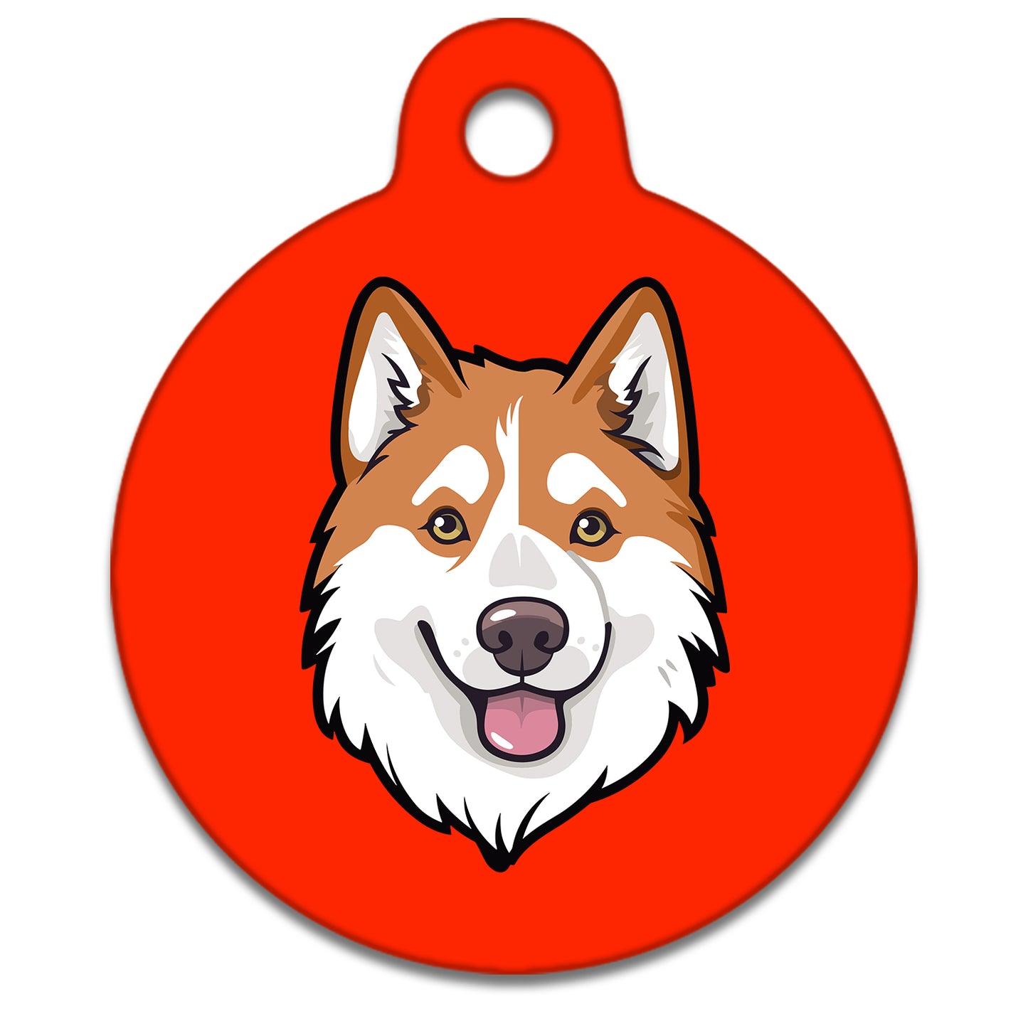 19mm Diameter Tiny Size - Husky Malamute Dog