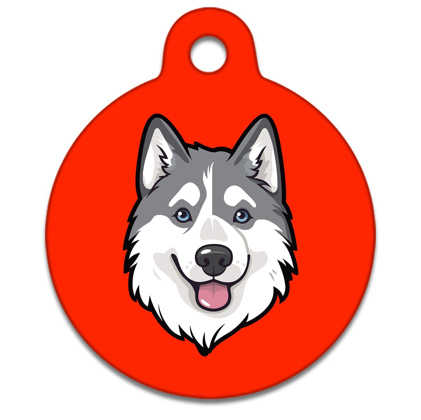 19mm Diameter Tiny Size - Husky Malamute Dog