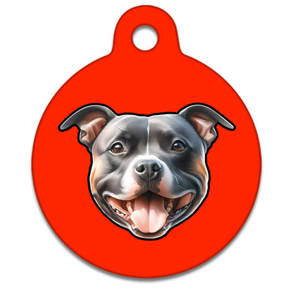 25mm Diameter Small Size - Staffie Dog